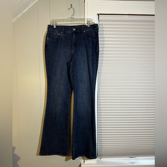 Blue Revival Dark Wash Bootcut Jeans Size 31 Classic Stretch Denim Mid Rise - Picture 2 of 4